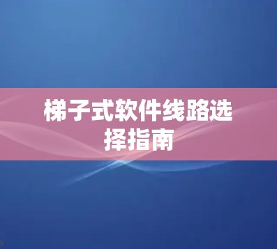 梯子式软件线路选择指南