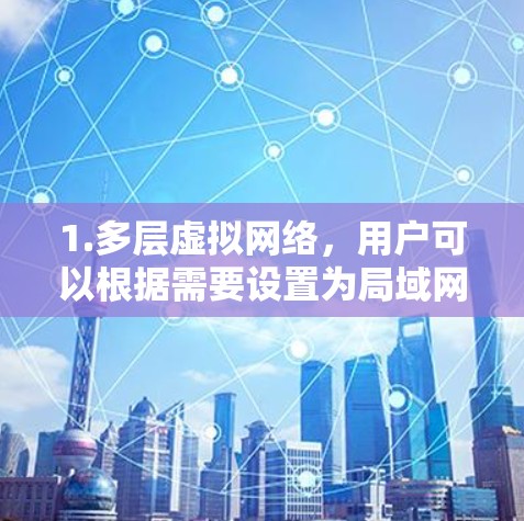 1.多层虚拟网络,用户可以根据需要设置为局域网、Web 服务器、Dedicated 服务器或私有网络,方便管理网络资源