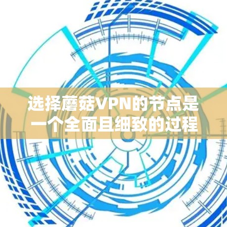 选择蘑菇VPN的节点是一个全面且细致的过程,需要综合考虑多个因素以确保最佳的网络体验。以下是一个结构化的总结,帮助您更好地进行决策