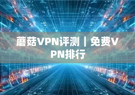 蘑菇VPN评测|免费VPN排行