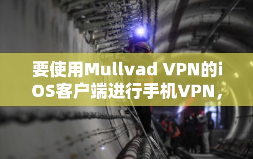 要使用Mullvad VPN的iOS客户端进行手机VPN，您可以按照以下步骤进行