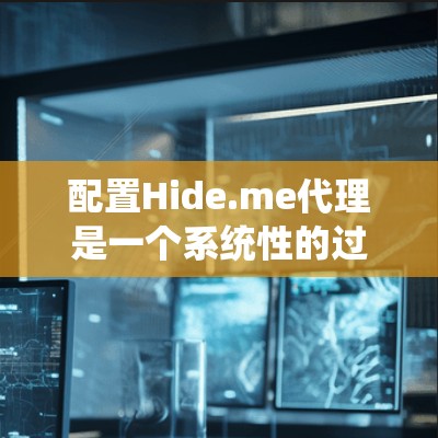 配置Hide.me代理是一个系统性的过程,需要遵循以下步骤