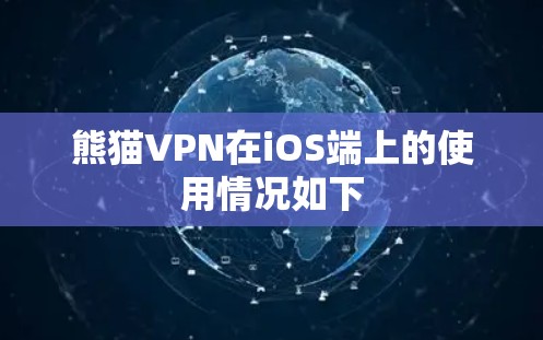 熊猫VPN在iOS端上的使用情况如下