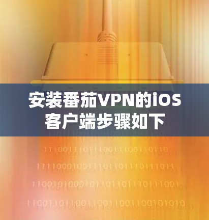 安装番茄VPN的iOS客户端步骤如下