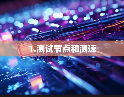 1.测试节点和测速