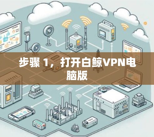 步骤 1，打开白鲸VPN电脑版