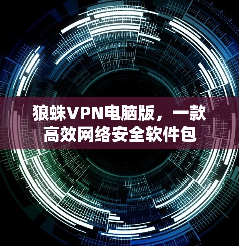 狼蛛VPN电脑版,一款高效网络安全软件包