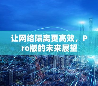 让网络隔离更高效，Pro版的未来展望