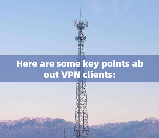 Here are some key points about VPN clients: